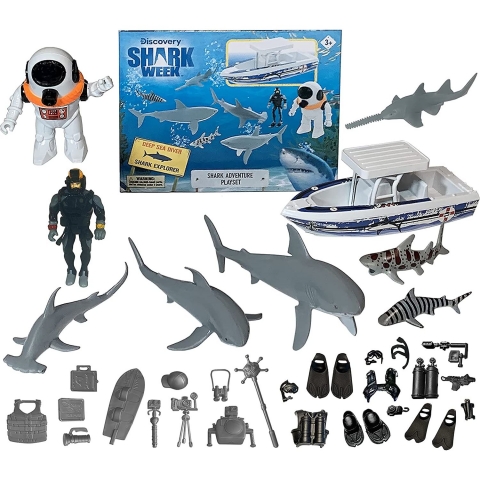 Shark Week Discovery Deep Ocean Explorer Big Aksiyon Figr(22cm)