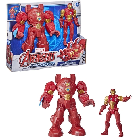 Avengers Hasbro Marvel Mech Strike Iron Man Aksiyon Fig�r(2par�a)