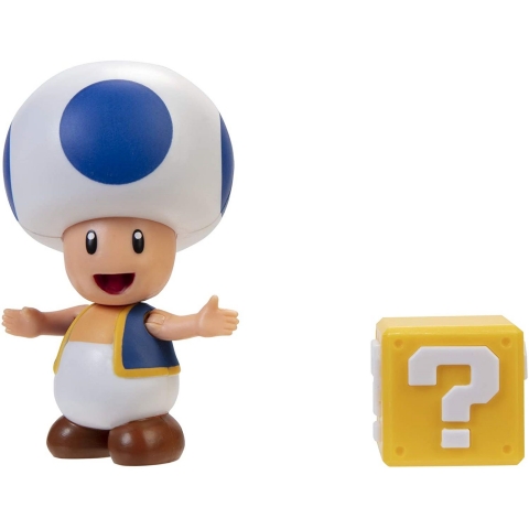 SUPER MARIO Blue Toad  Aksiyon Figr(10 cm)