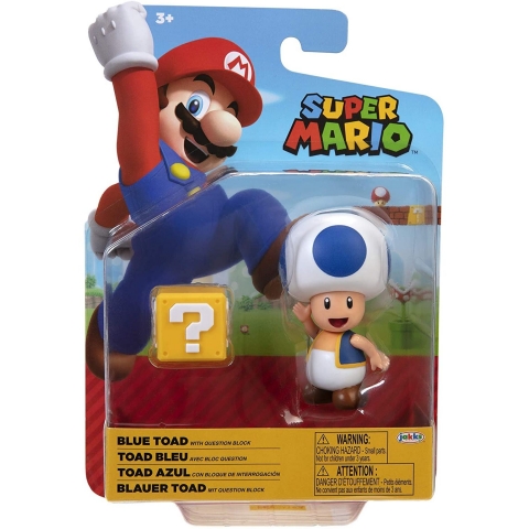 SUPER MARIO Blue Toad  Aksiyon Figr(10 cm)