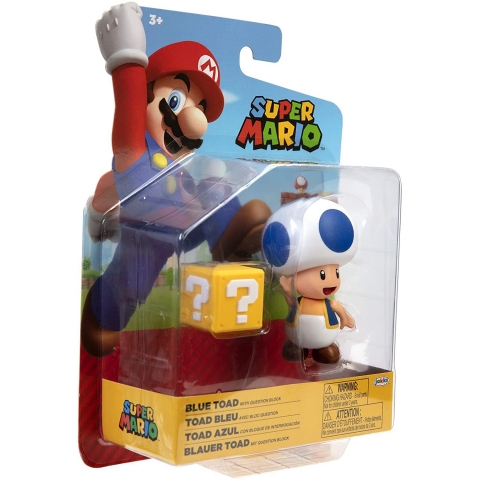 SUPER MARIO Blue Toad  Aksiyon Figr(10 cm)