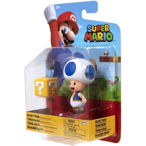 SUPER MARIO Blue Toad  Aksiyon Figr(10 cm)