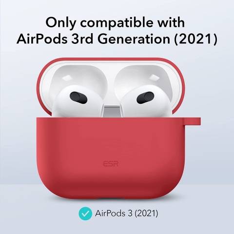 ESR Silikon Apple Airpods 3 Klf-Red