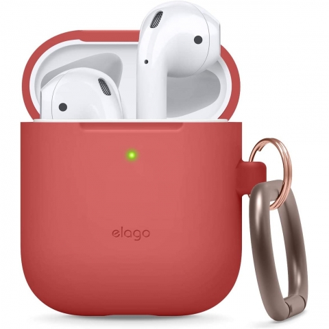 elago Silikon Apple  AirPods 2 Klf-Red