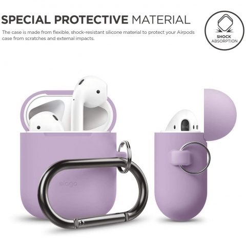 elago Silikon Apple  AirPods 2 Klf-Lavender