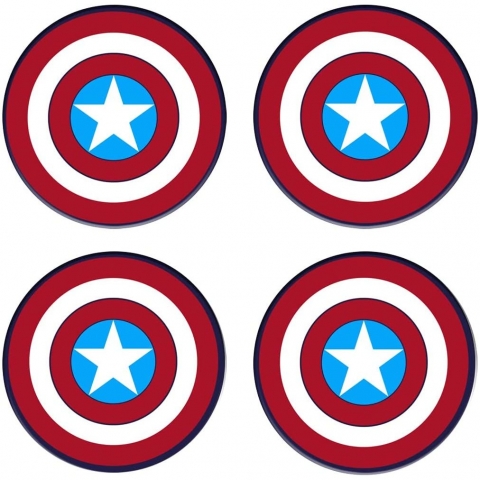 Dewigeso  Dekoratif Bardak Altl(4 adet)(Captain America)