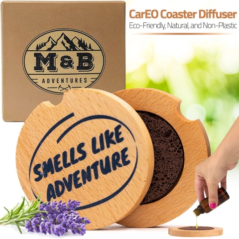 M&B Adventures Dekoratif Bardak Altl(2adet)(Kahverengi)