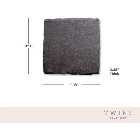 Twine  Seramik Bardak Altl(4adet)(Gri)