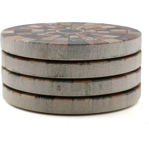 Thirstystone Dekoratif Bardak Altl(4adet)(Renkli)