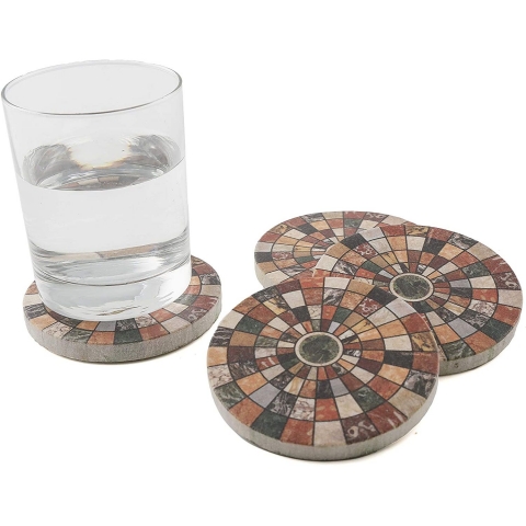 Thirstystone Dekoratif Bardak Altl(4adet)(Renkli)