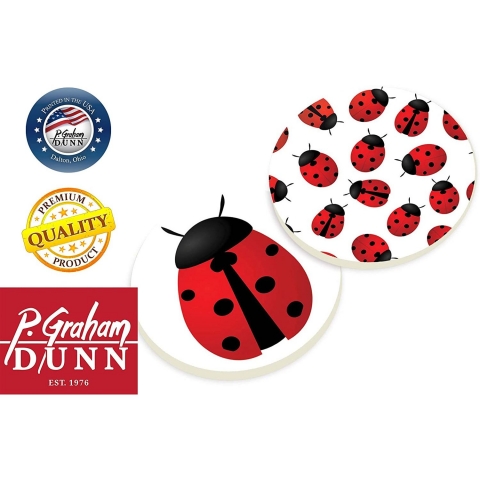 P. Graham Dunn Ladybugs Seramik Bardak Altl(2adet)