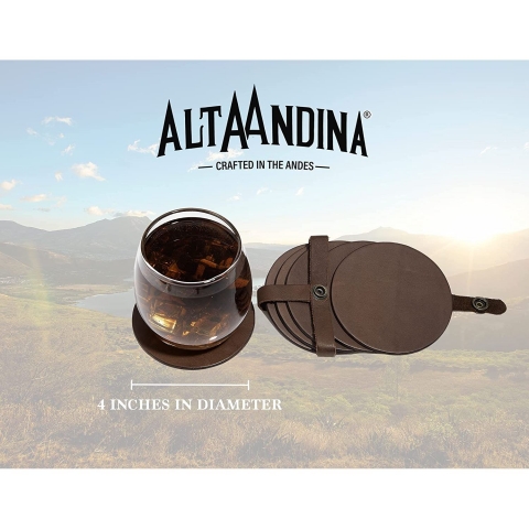 Alta Andina Dekoratif Bardak Altl(6 adet)(Kahverengi)
