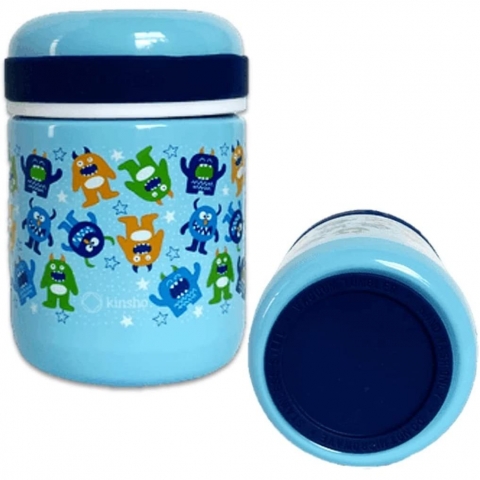 Kinsho 300 mL elik Yemek Termosu(Mavi)