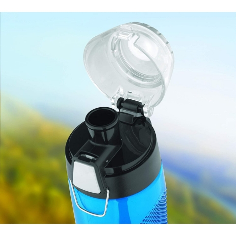 THERMOS 709ml Plastik Termos(Mavi)