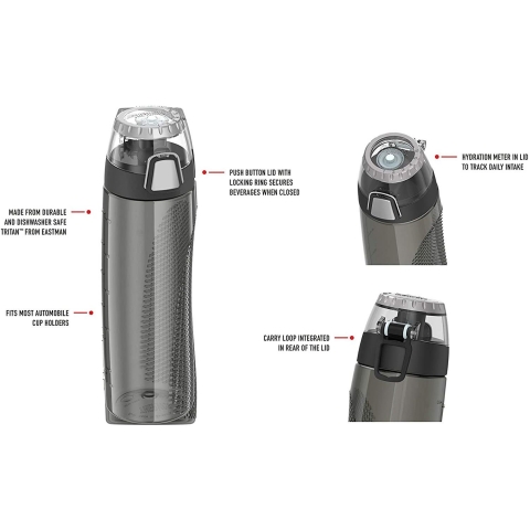 THERMOS 709ml Plastik Termos(Mavi)