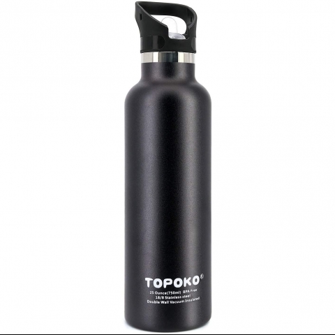 TOPOKO 740 mL elik Termos(Siyah)