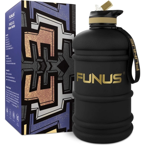 FUNUS  2200 mL Plastik Termos(Siyah)