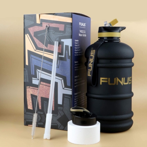 FUNUS  2200 mL Plastik Termos(Siyah)