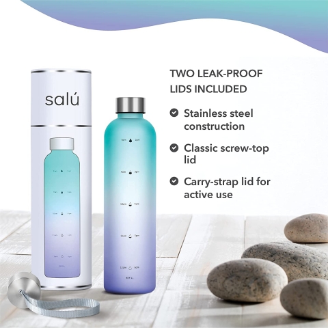 Sal 1000 mL  elik Termos(Mor/Yeil)