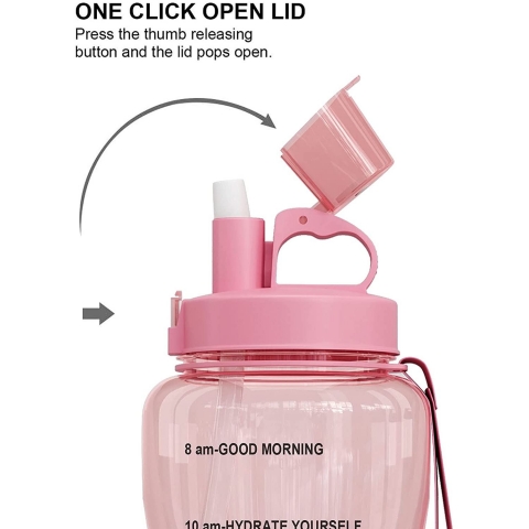 BOTTLE BOTTLE  1890 mL Plastik Termos(Pembe)