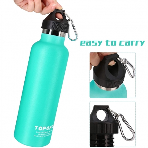 TOPOKO 740 mL elik Termos(Yeil)