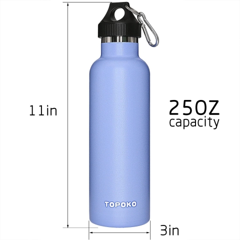 TOPOKO 740 mL elik Termos(Mavi)