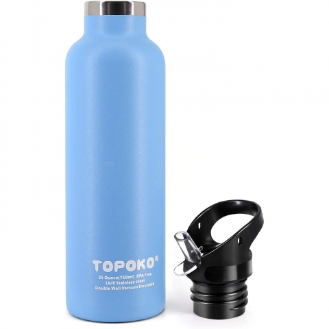 TOPOKO  740 mL elik Termos(Mavi)