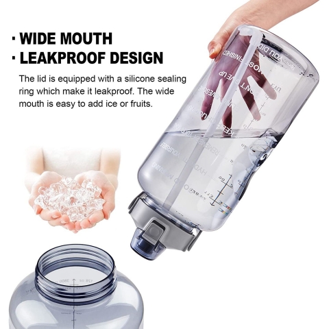 EYQ 3785 mL Plastik termos(Gri)