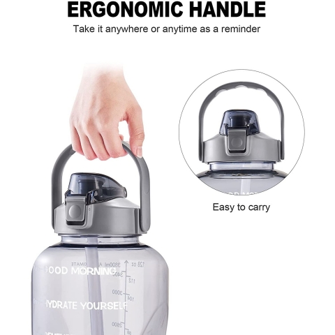 EYQ 3785 mL Plastik termos(Gri)