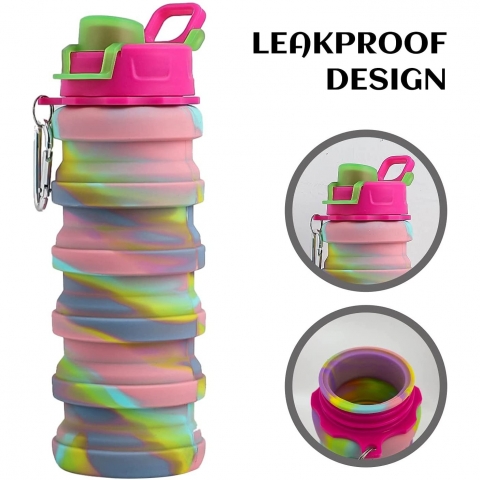 BeHeSo 500 mL Silikon Termos(Pembe)