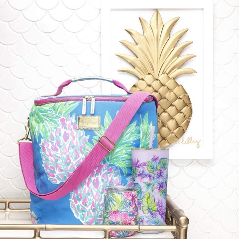 Lilly Pulitzer 710 mL elik Termos(Pembe)