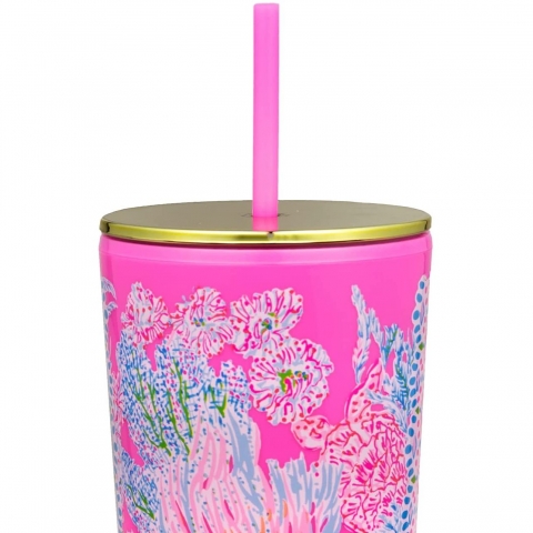 Lilly Pulitzer 710 mL elik Termos(Pembe)