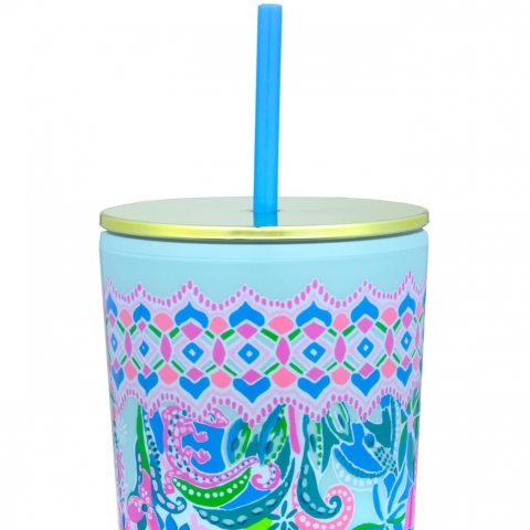 Lilly Pulitzer 710 mL elik Termos(Mavi)