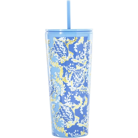Lilly Pulitzer 710 mL elik Termos(Mavi)