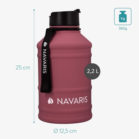 Navaris 2218ml elik Termos(Bordo)