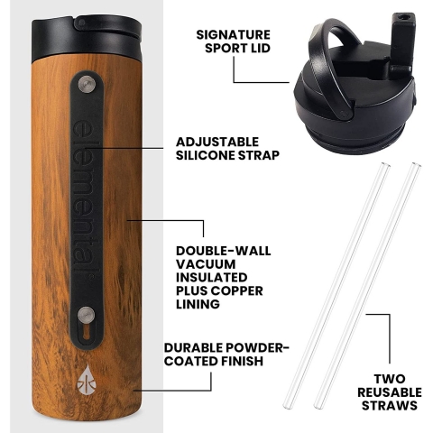 Elemental 590 mL �elik Termos(Kahverengi)