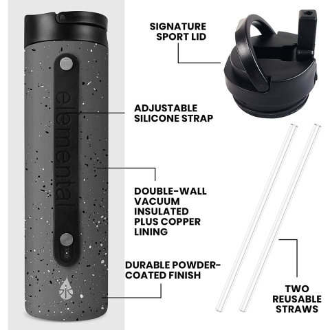 Elemental 590 mL �elik Termos(Gri)