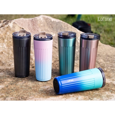 LoFone  500 mL elik Termos(Mavi)