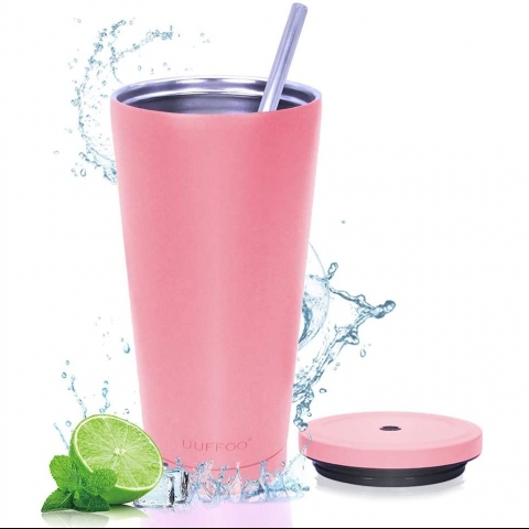 MIKK 600 mL elik Termos(Pembe)
