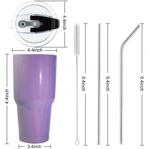 Toopify  890 mL elik Termos(Mor)