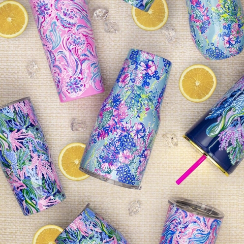 Lilly Pulitzer 890 mL elik Termos(Renkli)