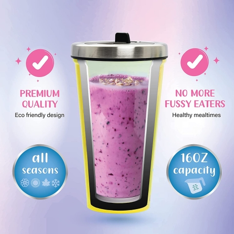 Galbyn Designs  470 mL elik Termos(Renkli)