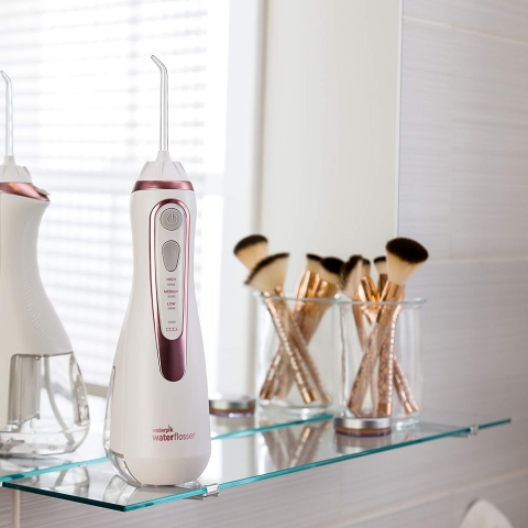 Waterpik Cordless Advanced WP-569 arjl Az Duu (Beyaz/Pembe)
