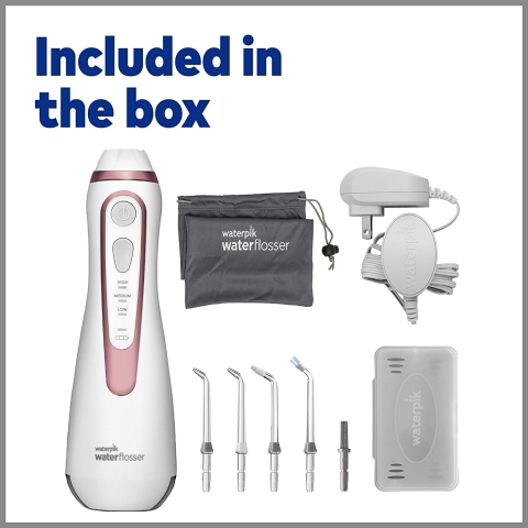 Waterpik Cordless Advanced WP-569 arjl Az Duu (Beyaz/Pembe)