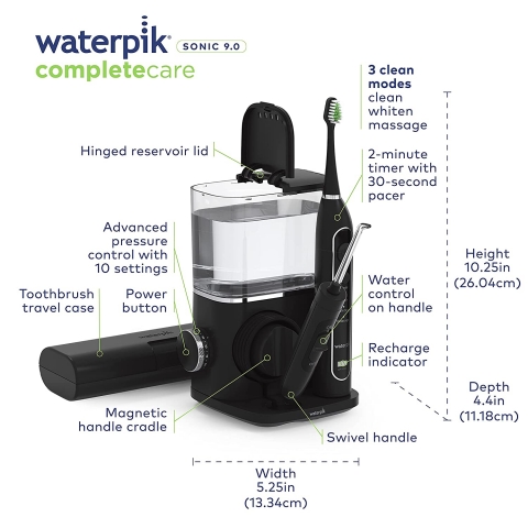 Waterpik Complete Care 9.0 Sonic Elektrikli Di� F�r�as� (Siyah)