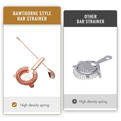 VB VINOBRAVO Boston Kokteyl Shaker Set (Rose Gold)