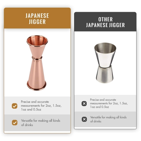 VB VINOBRAVO Boston Kokteyl Shaker Set (Rose Gold)