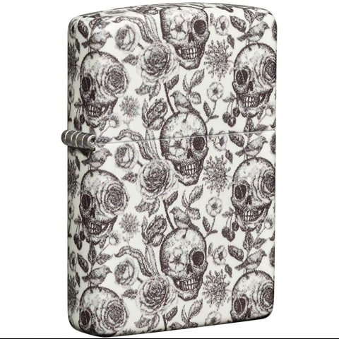 Zippo 540 Color Skull Glow In The Dark akmak 49458-000003