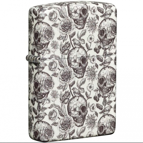 Zippo 540 Color Skull Glow In The Dark akmak 49458-000003