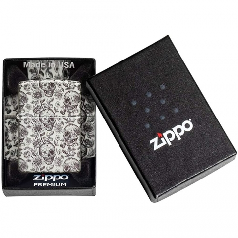 Zippo 540 Color Skull Glow In The Dark akmak 49458-000003